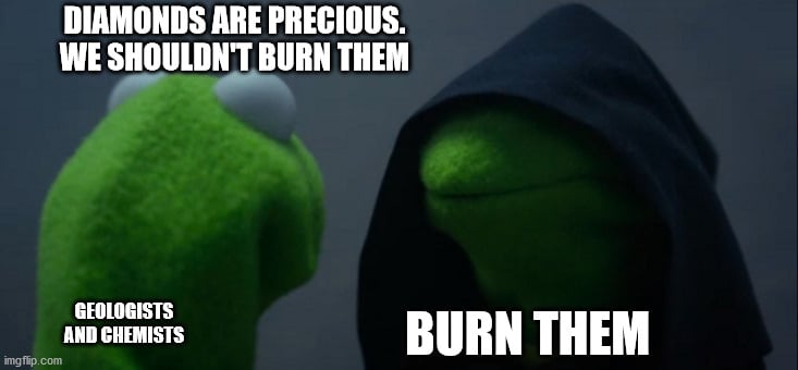 DIAMONDS ARE PRECIOUS meme