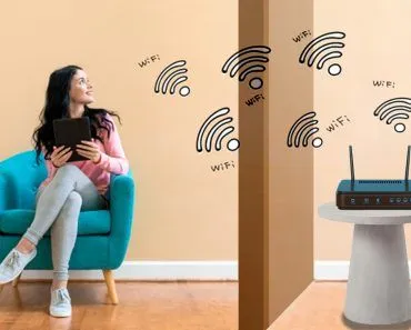 WiFi signals travel through walls.