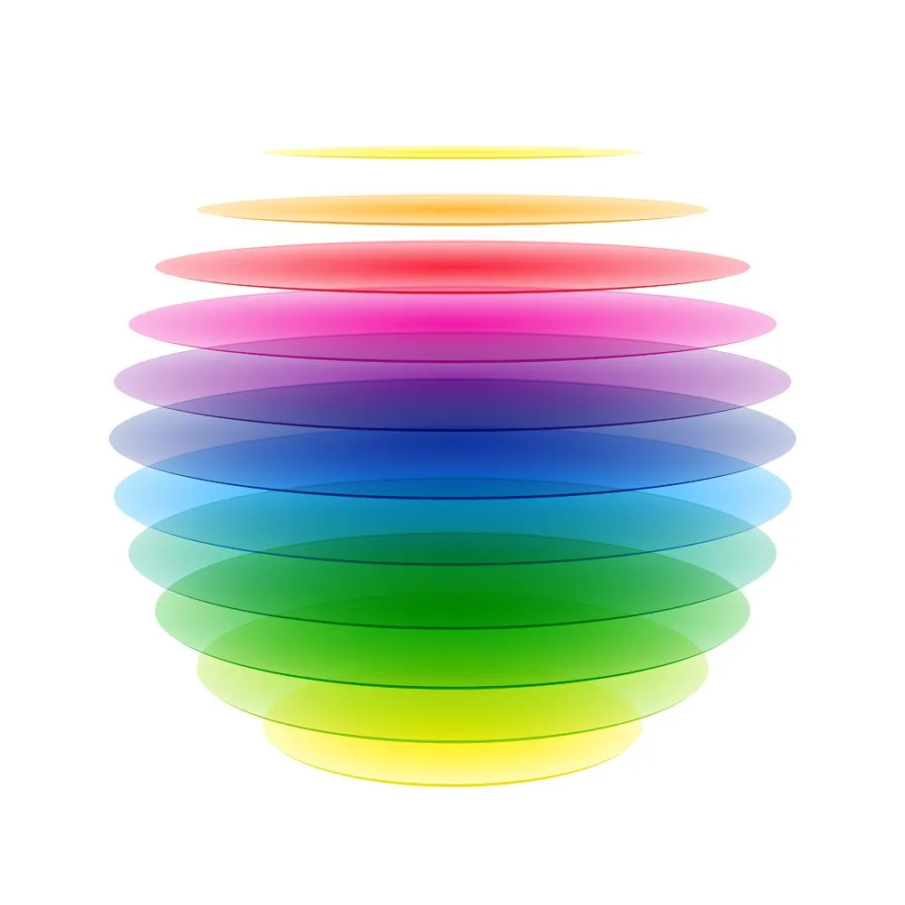 Rainbow,Sphere.,Vector.