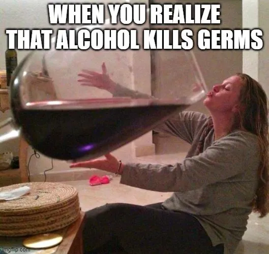 This doesn’t mean alcohol helps strengthen the immune system!