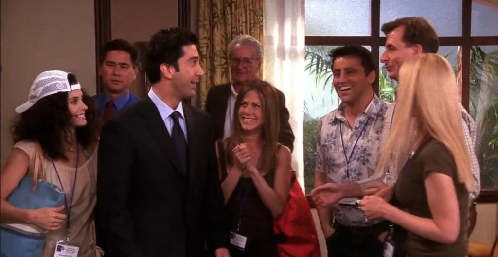 Ross interacting with the crowd