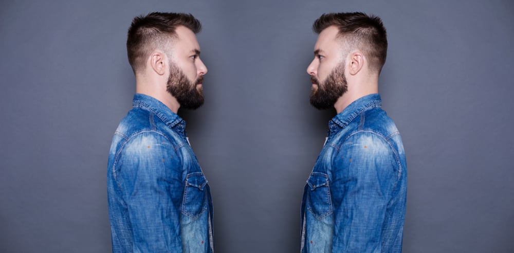 Concept,Of,The,Twins.,Two,Twin,Brothers,In,Jeans,Shirts