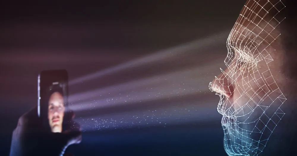 Unlocking,Latest,Smartphone,With,Biometric,Facial,Identification