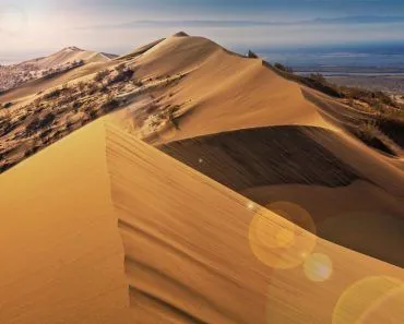 A,Singing,Barkhan,Illuminated,By,The,Sun.,Nature,Reserve,Altyn