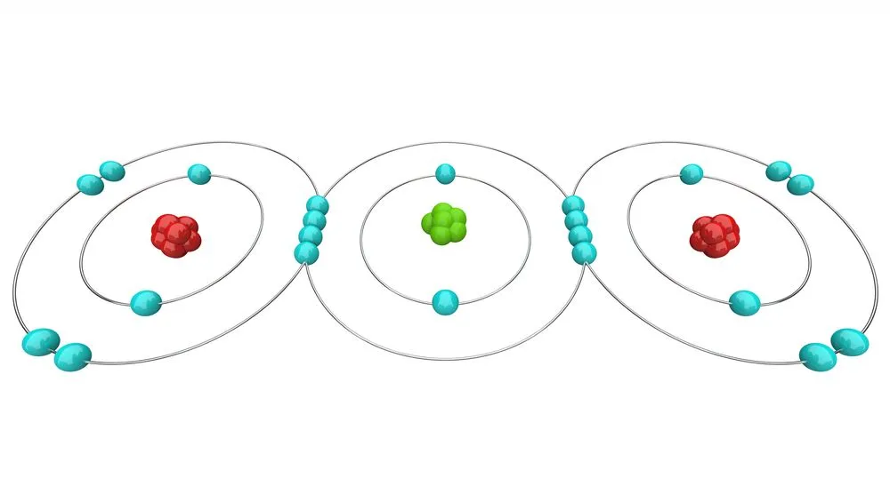 An,Atomic,Diagram,Of,Carbon,Dioxide,,Or,Co2,,Showing,Its