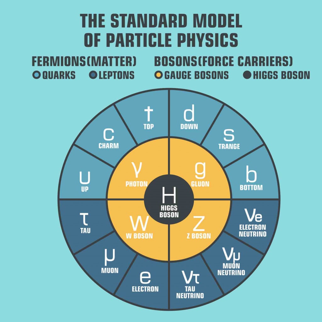 Vector scientific icon Standard model of physics