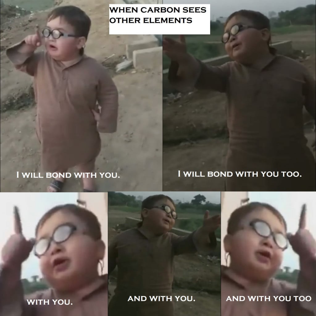 when carbon sees other elements