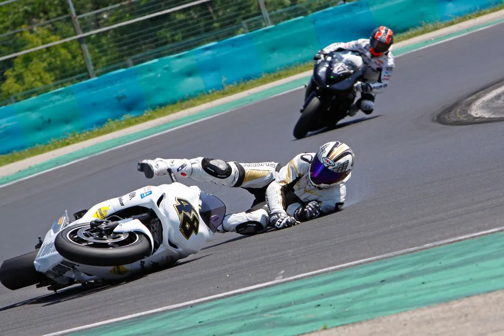 Hungaroring,,Hungary,-,June,19:,An,Unidentified,Rider,Crashes,At