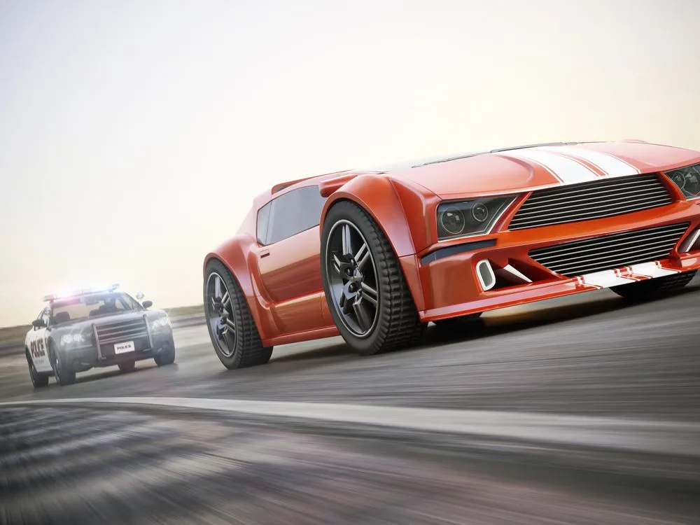 The,Chase.,Police,Car,Chasing,Of,An,Exotic,Sports,Car