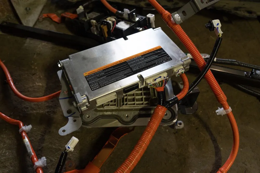 Bms,Or,Battery,Management,System,From,An,Electric,Car,Nissan