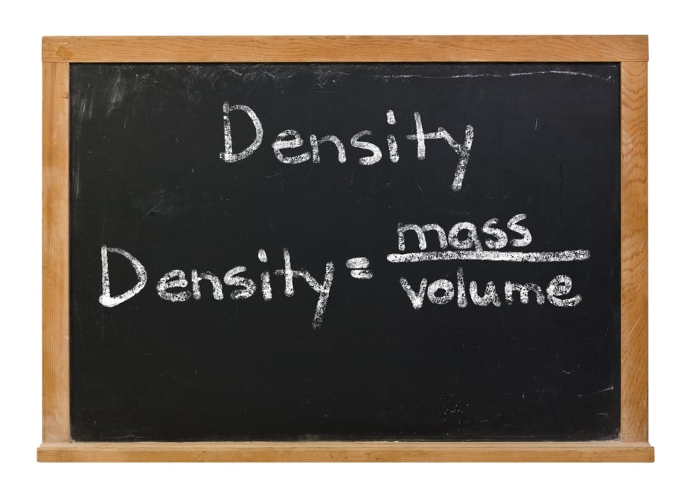 Density,Formula,Written,In,White,Chalk,On,A,Black,Chalkboard