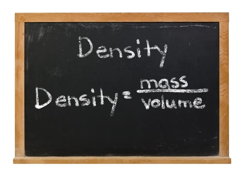 Density,Formula,Written,In,White,Chalk,On,A,Black,Chalkboard