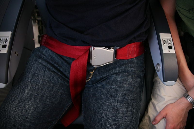 Airplane seat belt