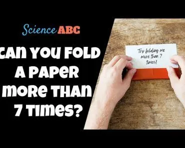How Many Times Can You Fold a Piece of Paper In Half?
