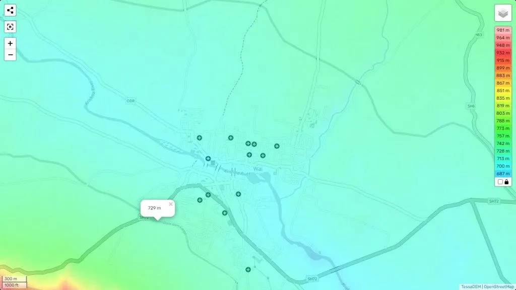 Wai highest elevation