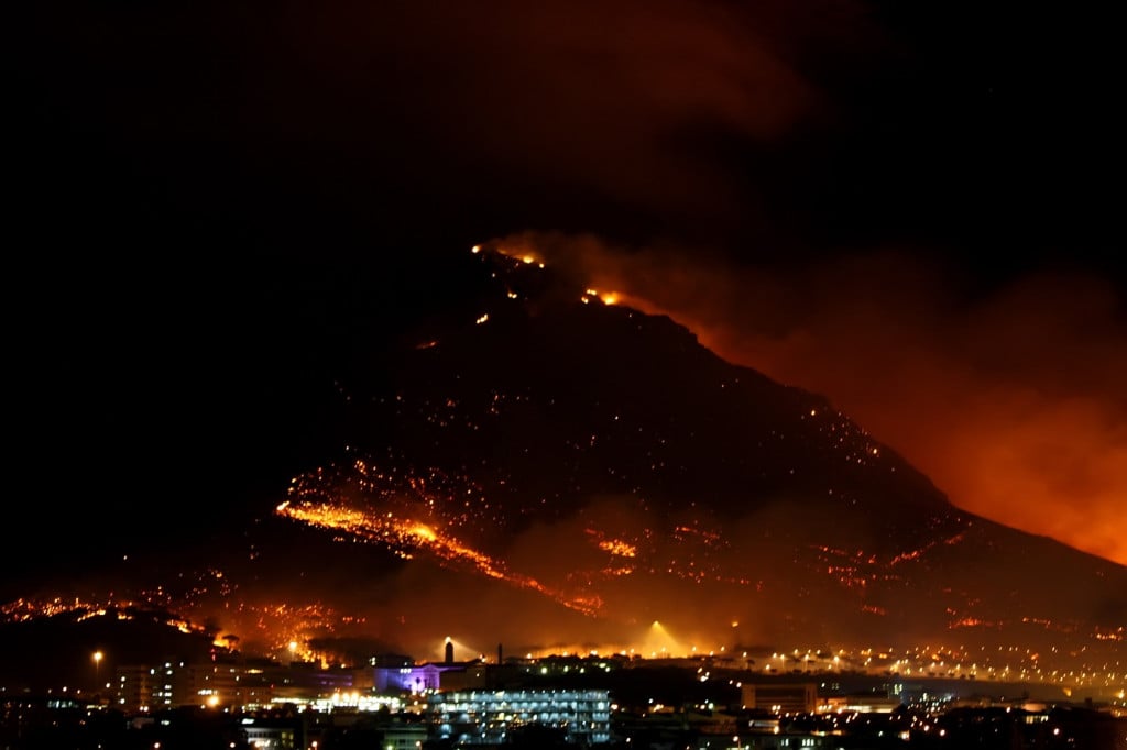 mountain fire