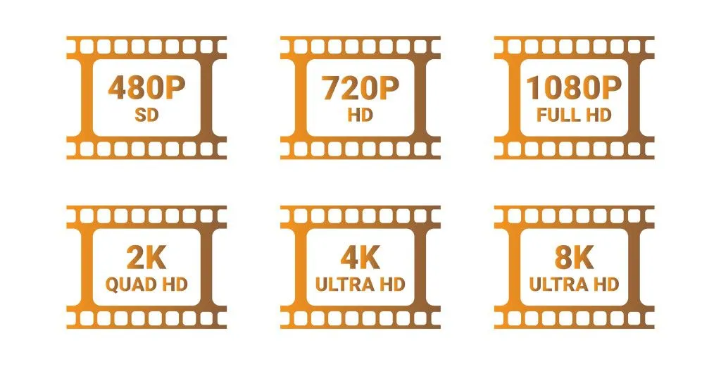 illustration of a gold color sign the size of the monitor screen resolution