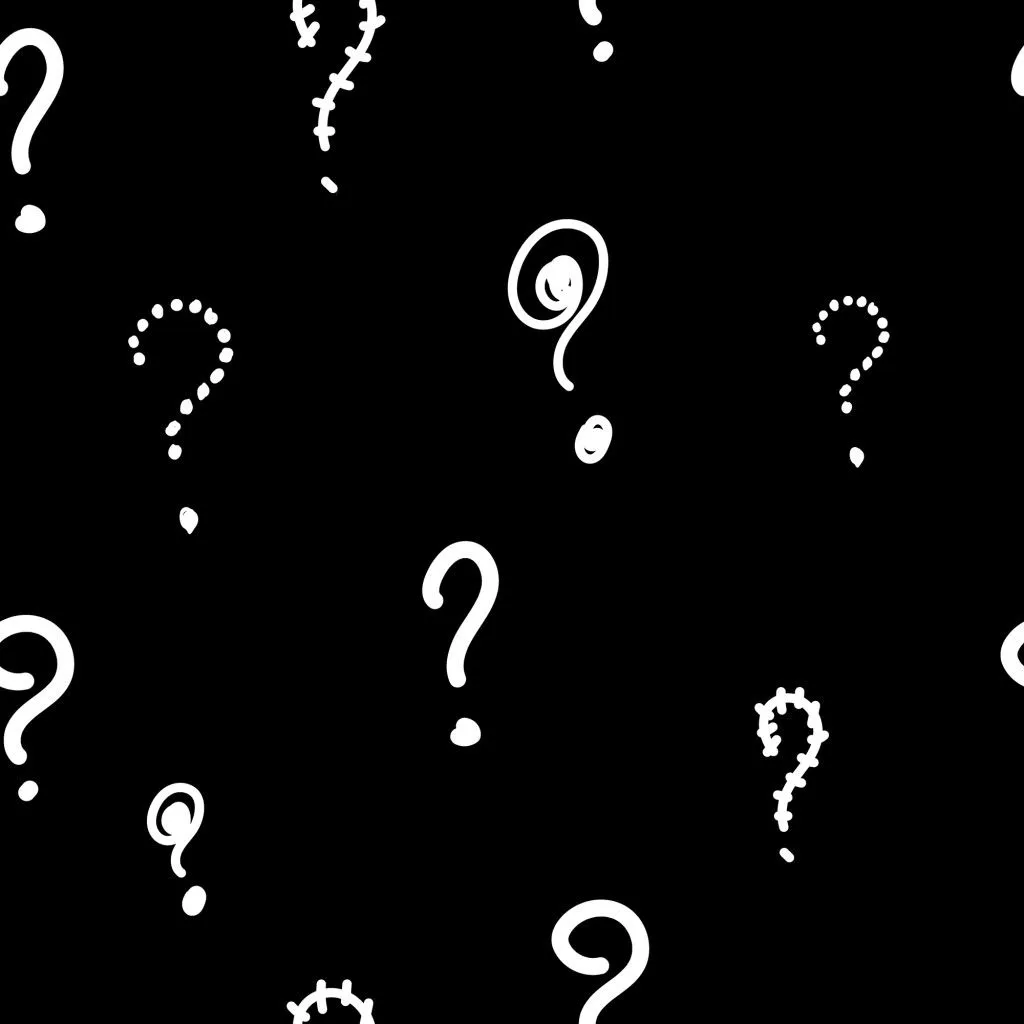 Question mark seamless pattern