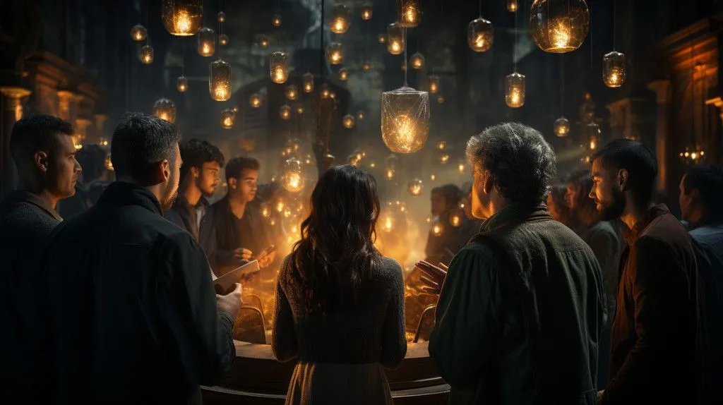 Confirmation bias creates an echo chamber where like-minded individuals reinforce each other’s viewpoints, further entrenching their conspiracy beliefs. (Credit: Midjourney)