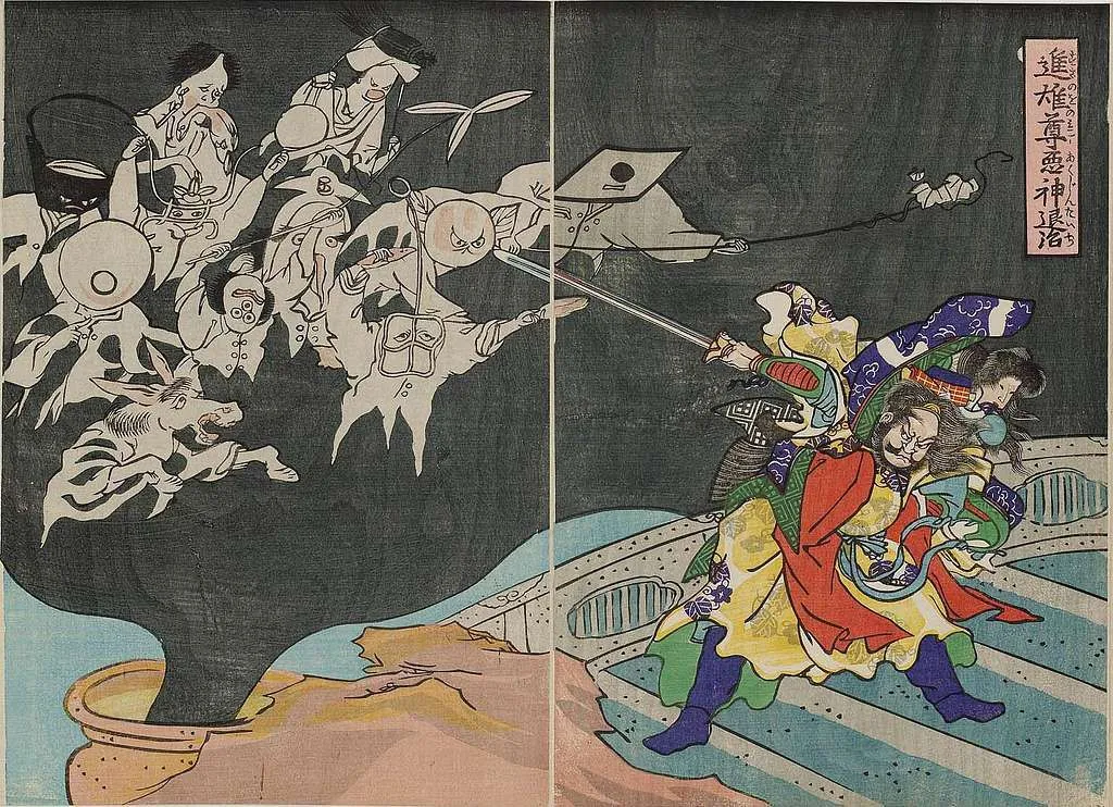 Susanoo, the storm god, whose character became collated with Japan’s. (Credits: Picryl.com)