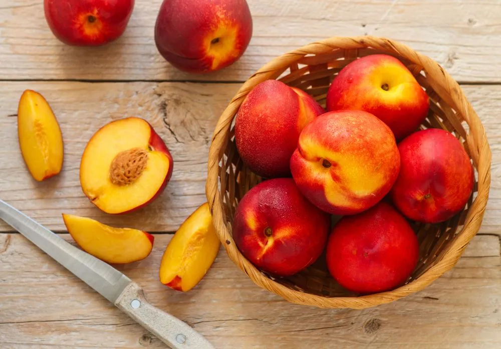Nectarines have smooth and shiny skin (Credits: Viktory Panchenko/Shutterstock)