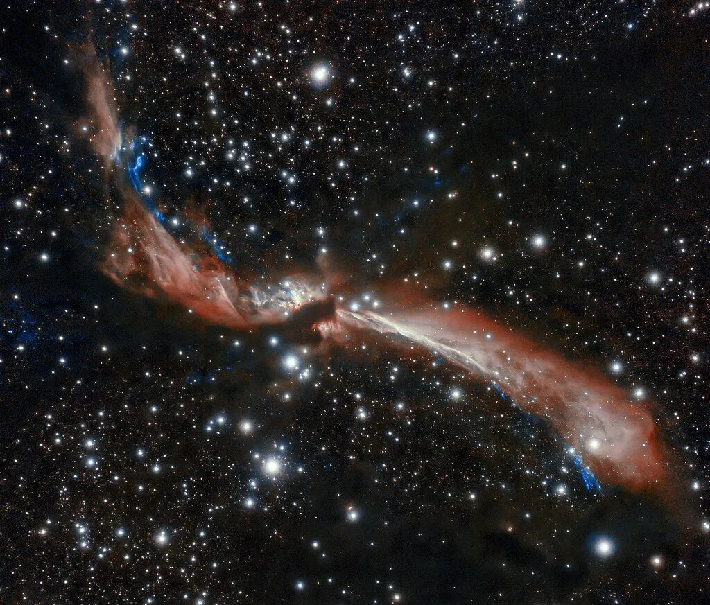A young stellar jet captured by the International Gemini Observatory. (Credits: Wikimedia Commons)