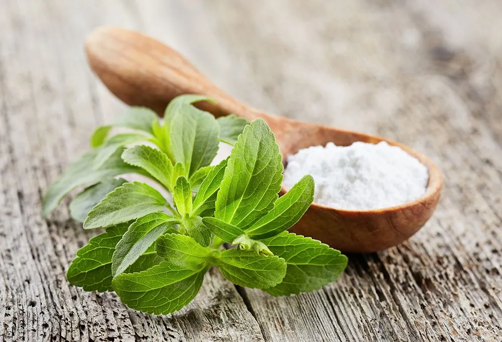 Stevia is a plant-based sweetener extracted from the leaves of the stevia plant (Credits: Dionisvero/Envato Elements)