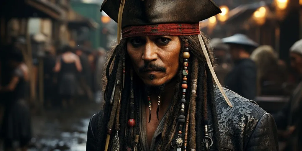 Pirates have the freedom to transcend the law, while still capturing our sympathies. (Credits: Midjourney)