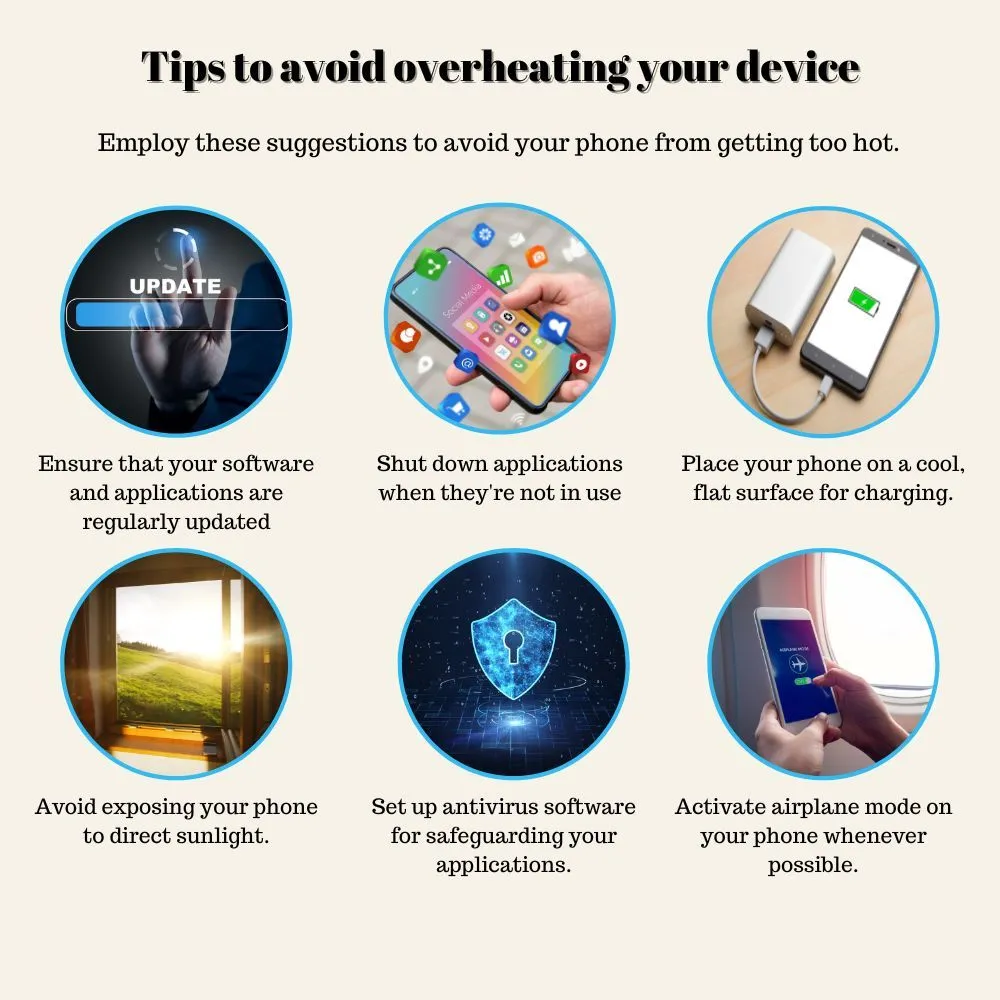 Tips to avoid overheating your device.