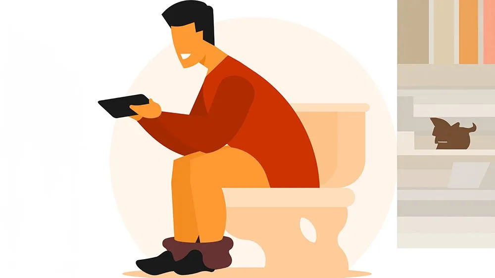 Pooping has become a boring task and requires a phone to keep us distracted (Credits: huseyinariburnu/Freepik)