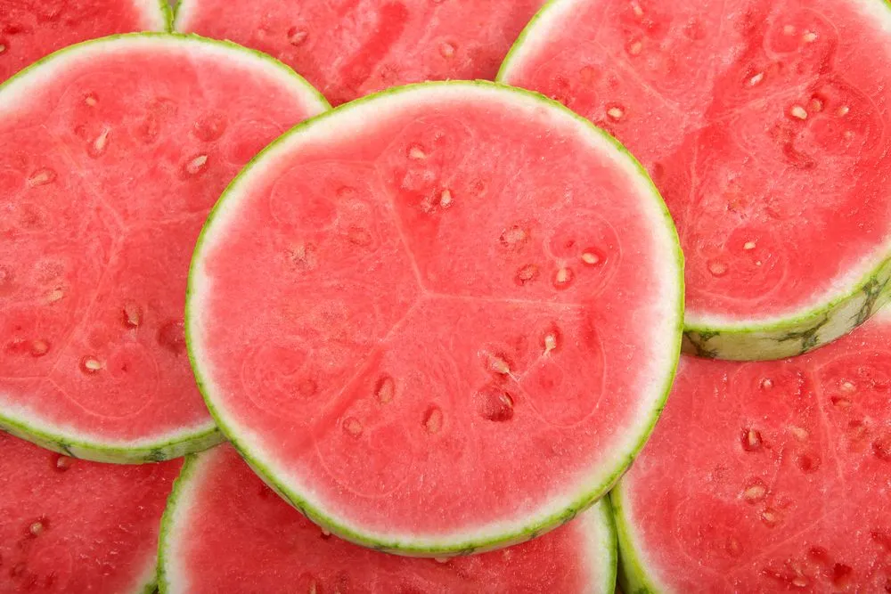 Seedless watermelons have white pips that look like white empty seeds (Credits: Sheila Fitzgerald/Shutterstock)