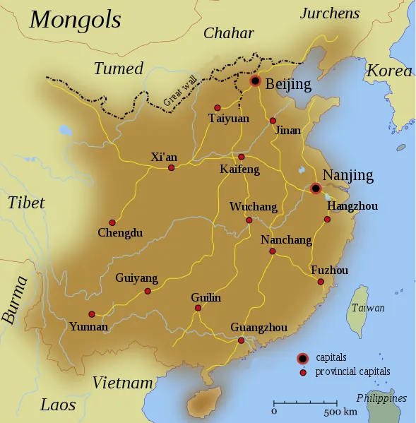 Ming China was threatened by the Mongols, much like everyone else who ever came into contact with them. (Credits: Michal Klajban/Wikimedia Commons)