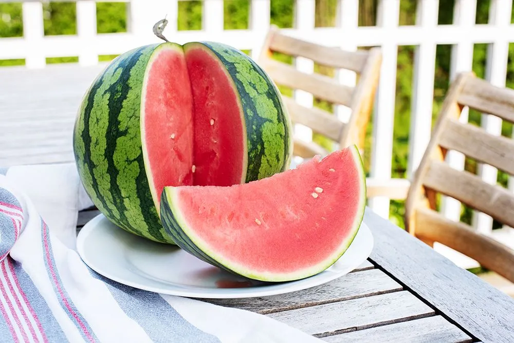 A Jubilee-type seedless watermelon (Credits: krushon/Envato Elements)