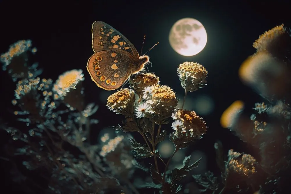 Moths pollinate flowers at night (Credits: Ruslan Batiuk/Freepik)