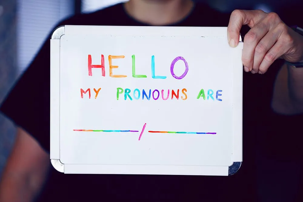 Pronouns are one of the many ways in which identity can be expressed. (Credits: Photo by Alexander Grey on Unsplash)
