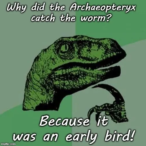 One of the earliest bird species to evolve: theArchaeopteryx